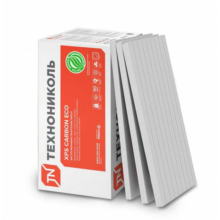 Экструдированный пенополистирол Технониколь XPS Carbon Eco FAS 30х580х1180-L